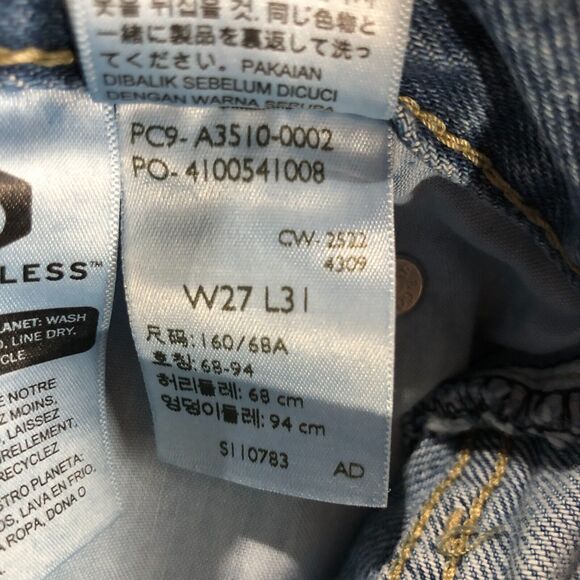 NEW Levi's '94 Baggy Jeans Womens 27 x 31 Straight Leg Distressed Blue Denim 90s - Picture 9 of 9